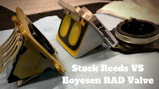 Boyesen RAD Valve VS Stock Reeds [upl. by Ahsinaj]