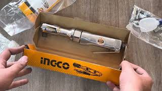 INGCO Air Ratchet Wrench ARW121 unboxing by Buttar Enterprises 03350506506  Lahore Pakistan [upl. by Otilesoj]