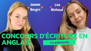 CLIP  interview Lisa Michaud et Jeanne Bougro concours décriture en langue anglaise [upl. by Guenna]