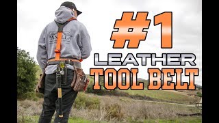 BEST Leather Carpenters Tool Belt  Buckaroo Leatherworks Review [upl. by Okimik]