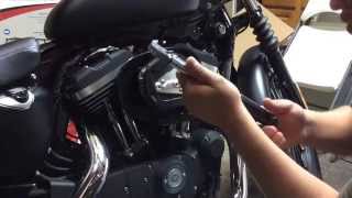 2014 HarleyDavidson Iron 883  Air Filter Change [upl. by Keri]