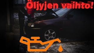 Toyota Avensis Öljyjen Vaihto [upl. by Kirre]