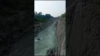 Bhedaghat waterfall Jabalpur MPytshortsindia viralvideo madhyapradesh sonu [upl. by Asiruam]