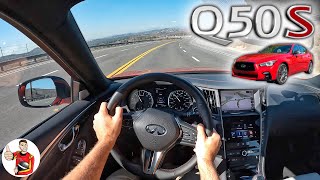 The 2023 Infiniti Q50 Red Sport is an OffBeat Win IF the Price is Right POV Drive Review [upl. by Clova]