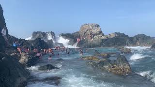 A typical day at The Natural Pool Aruba [upl. by Richma]