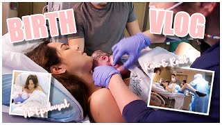 THE BIRTH OF MY DAUGHTER  Raw amp Real No epidural [upl. by Alit]