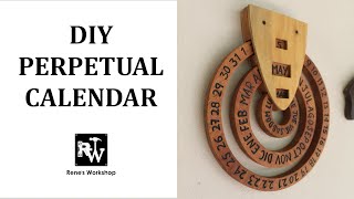 How to Make a Perpetual Calendar  DIY Wooden Calendar [upl. by Elleuqar]