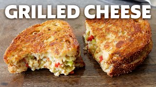 How to Make an Italian Marinated Grilled Cheese  Food Wishes [upl. by Ydnerb147]