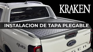 Instalación Tapa Plegable Kraken Ford Ranger Limited 2023 [upl. by Sherwynd]