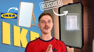 DIY swivel mirror IKEA IKORNNES HACK  REISSUED [upl. by Ddart]