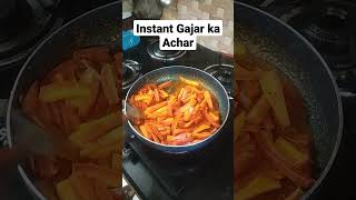 Instant Gajar ka Sirke Wala Achar Carrot Pickle Recipe shorts [upl. by Xuagram]