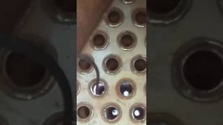 Fiberscope inspection of heat exchanger tube [upl. by Zilevi]