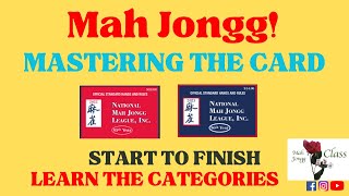 MAH JONGG Mastering the Card to become a BEST player Step 1 the Categories thenewcard mahjong [upl. by Nottirb493]