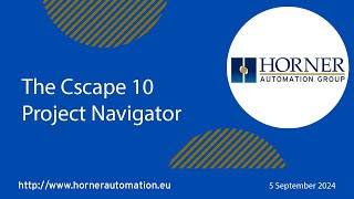 The Cscape 10 Project Navigator [upl. by Atterehs]