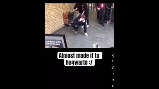 Platform 9 amp 34 🚂 harrypotter hogwarts viralvideo viralcomedy fypシ゚ fypviralシ memes [upl. by Eednus]