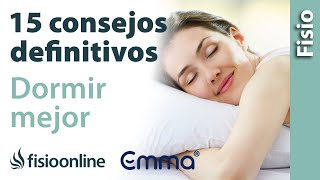 😴 15 consejos DEFINITIVOS para DORMIR bien y descansar MEJOR [upl. by Eeliak]