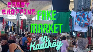 quotCrazy Shoppingquot at Friday Fake Market in Kadiköy Istanbul [upl. by Charita]