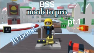 Bss noob to pro pt1 10 bees [upl. by Yancey]