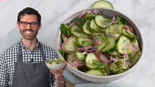 Easy Cucumber Salad [upl. by Eidissac]