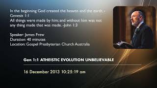 ATHEISTIC EVOLUTION UNBELIEVABLE [upl. by Terencio912]