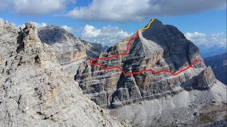 Ferrata Giovanni Lipella auf den Tofana di Rozes 3225m [upl. by Gregoire83]