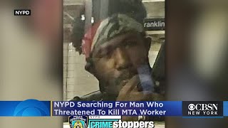 Police Man With Knife Threatens To Kill MTA Worker After Performing Lewd Act At Brooklyn Subway Sta [upl. by Elleyoj]