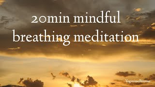 20min mindful breathing meditation  relaxation  stress relief [upl. by Sinegra]