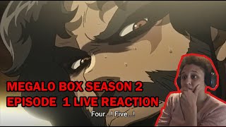 Megalo Box NOMAD Season 2 Episode 1 live reaction GEARLESS JOE IS BACK [upl. by Fachini27]