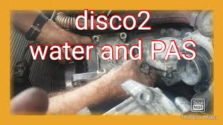 discovery 2 td5 water and power steering pump removal how to land rover repair [upl. by Eesyak]