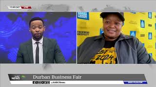 Economic Development  Durban Business Fair Annual Exhibition showcasing products services [upl. by Towland]