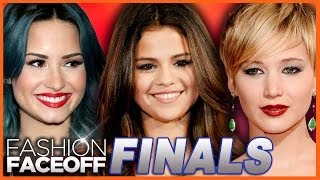 Demi Lovato vs Selena Gomez vs Jennifer Lawrence Fashion Faceoff Finals [upl. by Akamaozu]