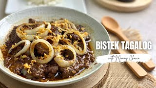 How To Cook Filipino Beef Steak  BISTEK TAGALOG [upl. by Ffej652]