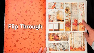 Cut and Collage Autumn Junk Journal by Lori Joseph Flip Through [upl. by Ynoyrb539]