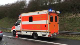 Schwerer Verkehrsunfall auf der A46 bei Heinsberg [upl. by Enirehtak]