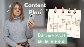 Darum scheitert deine Content Planung immer wieder • Tipps zum Content Plan einhalten amp posten [upl. by Idur]