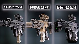 SPEAR 68 vs SR25 vs M4A1 Meta Build Comparison [upl. by Blackwell]