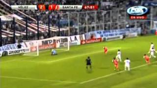 Velez Sarsfield vs Independiente Santa Fe 32 Copa Sudamericana 2011 [upl. by Nnylirehs405]