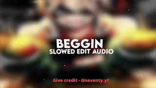 BEGGIN  Måneskin slowed audio edit [upl. by Atinrev]