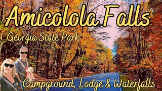 Amicalola Falls State Park  Waterfall  Lodge  Campground Drive Through  Dawsonville Georgia [upl. by Thorr]