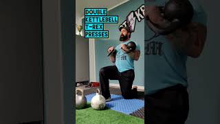 The Double and Single Kettlebell TRex Press will Blast your Upper Chest [upl. by Luke]