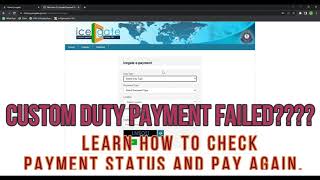 Custom Duty Payment Failed in New Icegate Website Watch till the end to resolve your problem [upl. by Eened]