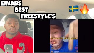 🇸🇪🔥American Reacts Too Swedish Rap Einar Best FreestylesEnglish Subtitles CEO Reaction BANGER [upl. by Idalina]