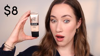 I Finally Tried The NEW elf Foundation AND WOW [upl. by Leyameg]