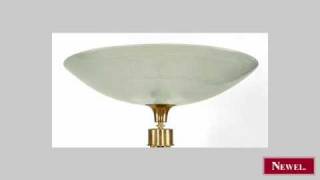 Antique Italian 1940s floor lamp with a round frosted glass [upl. by Frazier]