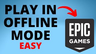 How to Play Epic Games in Offline Mode with Epic Games Launcher  2022 [upl. by Pazit123]