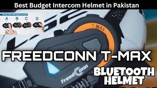 FreedConn TMax Intercom  Review amp Installation  Best Budget Intercom Helmet in Pakistan [upl. by Naida]