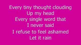 Let it rain  Jordin Sparks Lyrics [upl. by Hyacinthe341]