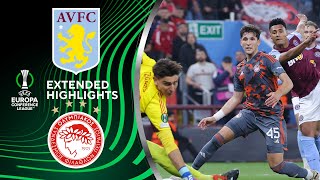 Aston Villa vs Olympiacos Extended Highlights  UECL SemiFinals 1st Leg  CBS Sports Golazo [upl. by Laddy324]