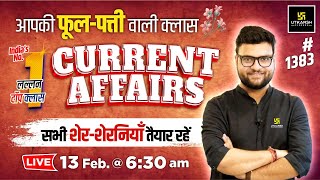 13 Feb 2024 Current Affairs  Current Affairs Today 1383  Kumar Gaurav Sir [upl. by Essy]