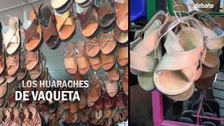 Así se realizan los huaraches de vaqueta [upl. by Ahseat]